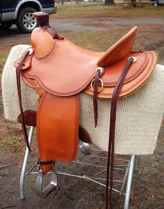 3B Visalia-style old-timer saddle